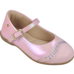 SAPATILHA MENINA PAMPILI BAILARINA ROSE HOLOGRÁFIC... - CARAMELADA KIDS