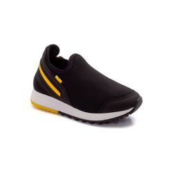 Tênis Infantil Klin Walk Mini Menino Preto Amarelo... - CARAMELADA KIDS
