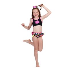 BIQUINI INFANTIL SIRI KIDS CROPPED LARISSA PATCHWO... - CARAMELADA KIDS