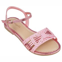 SANDÁLIA INFANTIL PAMPILI CHERRIE ROSA METALIZADA ... - CARAMELADA KIDS