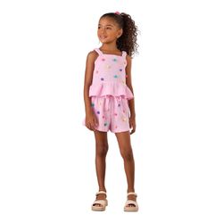 CONJUNTO INFANTIL ROSA POMPOM MON SUCRÉ GELATO 802... - CARAMELADA KIDS