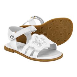 SANDÁLIA INFANTIL BRANCO BIBI SHINE ESTRELA PRATA ... - CARAMELADA KIDS