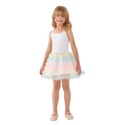 CONJUNTO PETIT CHERIE INFANTIL SAIA TULES COLORIDO... - CARAMELADA KIDS