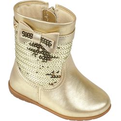 BOTA INFANTIL PAMPILI JUJUBA DOURADO 367150 - 3671... - CARAMELADA KIDS