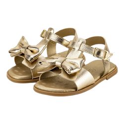 SANDÁLIA DOURADA BIBI INFANTIL SHINE MINI OURO 123... - CARAMELADA KIDS