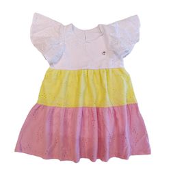 VESTIDO INFANTIL LESIÊ LISTRADO COLORIDO MARISOL 3... - CARAMELADA KIDS
