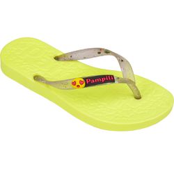 CHINELO INFANTIL PAMPILI LOVE AMARELO NEON 460054 ... - CARAMELADA KIDS