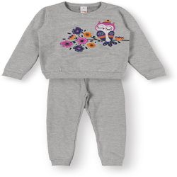 2078 CONJUNTO MOLETOM INFANTIL MARISOL Cinza - 207 - CARAMELADA KIDS