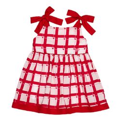 VESTIDO BABY MON SUCRÉ XADREZ VERMELHO HAPPY TIME ... - CARAMELADA KIDS