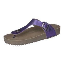 Papete Ox de Dedo em Couro Metalizada Cor Violeta - Ox.Acessórios