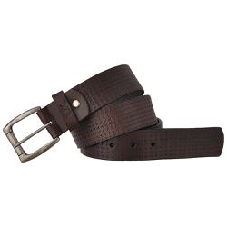 Cinto Casual em Couro PRETO CONHAQUE - Ox.Acessórios