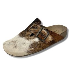 Clogs Ox em Couro Pelo Cor Vaca - Ox.Acessórios