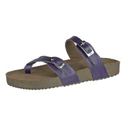 Papete Ox Duas Tiras de Dedo em Couro Naturalle cor Violeta - Ox.Acessórios