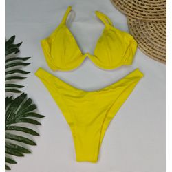 Aro W Amarelo Liso - CARIOKAS MODA PRAIA