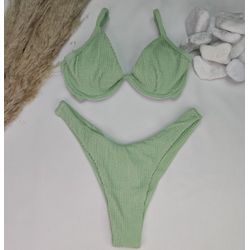 Aro W Twister Verde Pistache - CARIOKAS MODA PRAIA