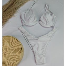 Aro W Branco Canelado - CARIOKAS MODA PRAIA