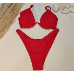 Aro W Vermelho Apple - CARIOKAS MODA PRAIA