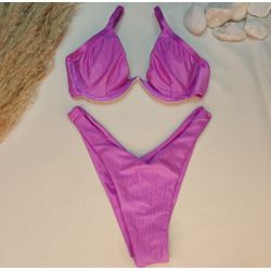 Aro W Lilás Canelado - CARIOKAS MODA PRAIA