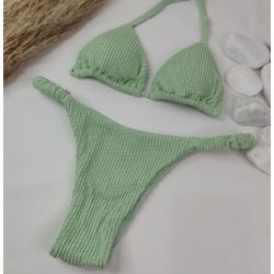 Conjunto Frufru Twister Verde Pistache - CARIOKAS MODA PRAIA