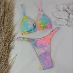 Conjunto Frufru Tie dye Colors - CARIOKAS MODA PRAIA