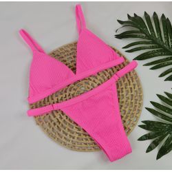 Conjunto Ivy Twister Rosa Neon - CARIOKAS MODA PRAIA