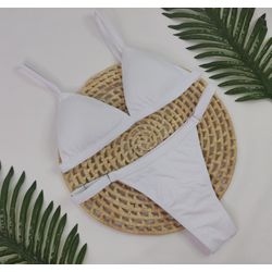Conjunto Ivy Branco Liso - CARIOKAS MODA PRAIA
