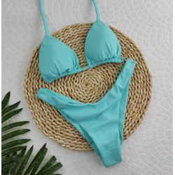 Conjunto Liz Picolé liso - CARIOKAS MODA PRAIA