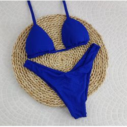 Conjunto Liz Dots Azul Royal - CARIOKAS MODA PRAIA
