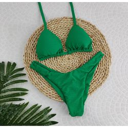 Conjunto Liz Dots Verde Bandeira - CARIOKAS MODA PRAIA