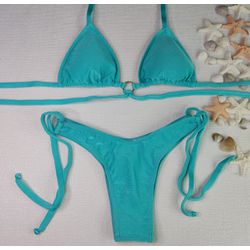 Conjunto Manu Azul Piscina Trilobol - CARIOKAS MODA PRAIA