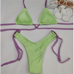 Conjunto Manu Menta Com Lavanda - CARIOKAS MODA PRAIA