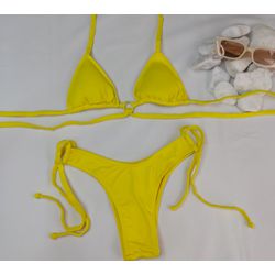 Conjunto Manu Amarelo Liso - CARIOKAS MODA PRAIA