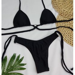 Conjunto Manu Lurex Preto - CARIOKAS MODA PRAIA