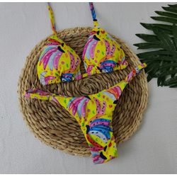 Conjunto Summer Bananinha Amarelo - CARIOKAS MODA PRAIA
