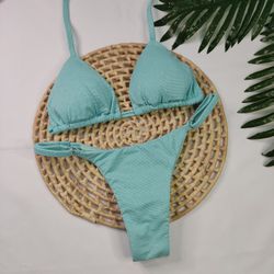 Conjunto Summer Lurex Azul Celeste - CARIOKAS MODA PRAIA