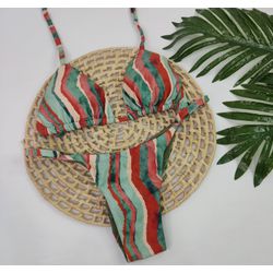 Conjunto Summer Tropical Listrado - CARIOKAS MODA PRAIA