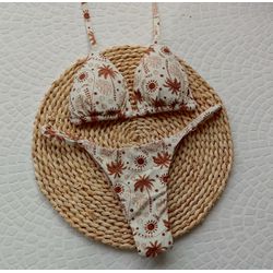 Conjunto Summer Coqueiro Marrom - CARIOKAS MODA PRAIA