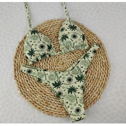 Conjunto Liz Coqueiro Verde - CARIOKAS MODA PRAIA