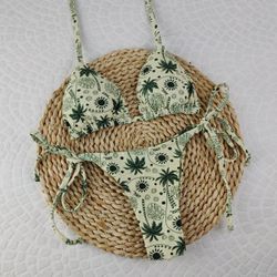 Lacinho Summer Coqueiro Verde - CARIOKAS MODA PRAIA