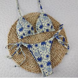 Lacinho Summer Coqueiro Azul - CARIOKAS MODA PRAIA