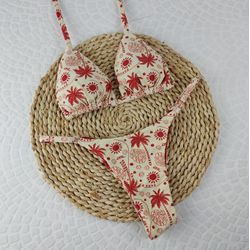 Conjunto Summer Coqueiro Vermelho - CARIOKAS MODA PRAIA