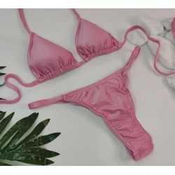 Conjunto Fio Dental Tuti Frutti Canelado - CARIOKAS MODA PRAIA