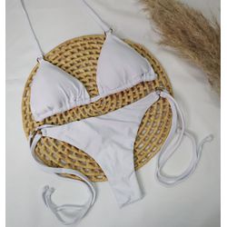 Lacinho Argolas Branco - CARIOKAS MODA PRAIA