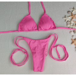 Lacinho Summer Lurex Rosa Bebê - CARIOKAS MODA PRAIA