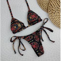 Lacinho Summer Nissi Preto - CARIOKAS MODA PRAIA