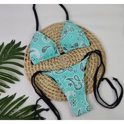 Lacinho Summer Cayman Verde água - CARIOKAS MODA PRAIA