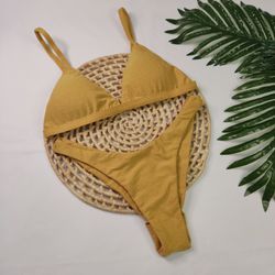 New Comfort Lurex Mostarda - CARIOKAS MODA PRAIA