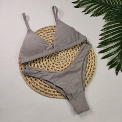New Comfort Lurex Cinza - CARIOKAS MODA PRAIA