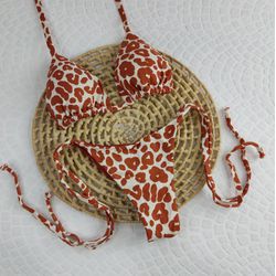 Lacinho Summer Onça Marrom - CARIOKAS MODA PRAIA
