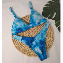 New Comfort Tie Dye Azul - CARIOKAS MODA PRAIA